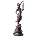 [LA-88069] Skulptur Figur Bronzeskulptur Bronzefigur Justitia Bild 2