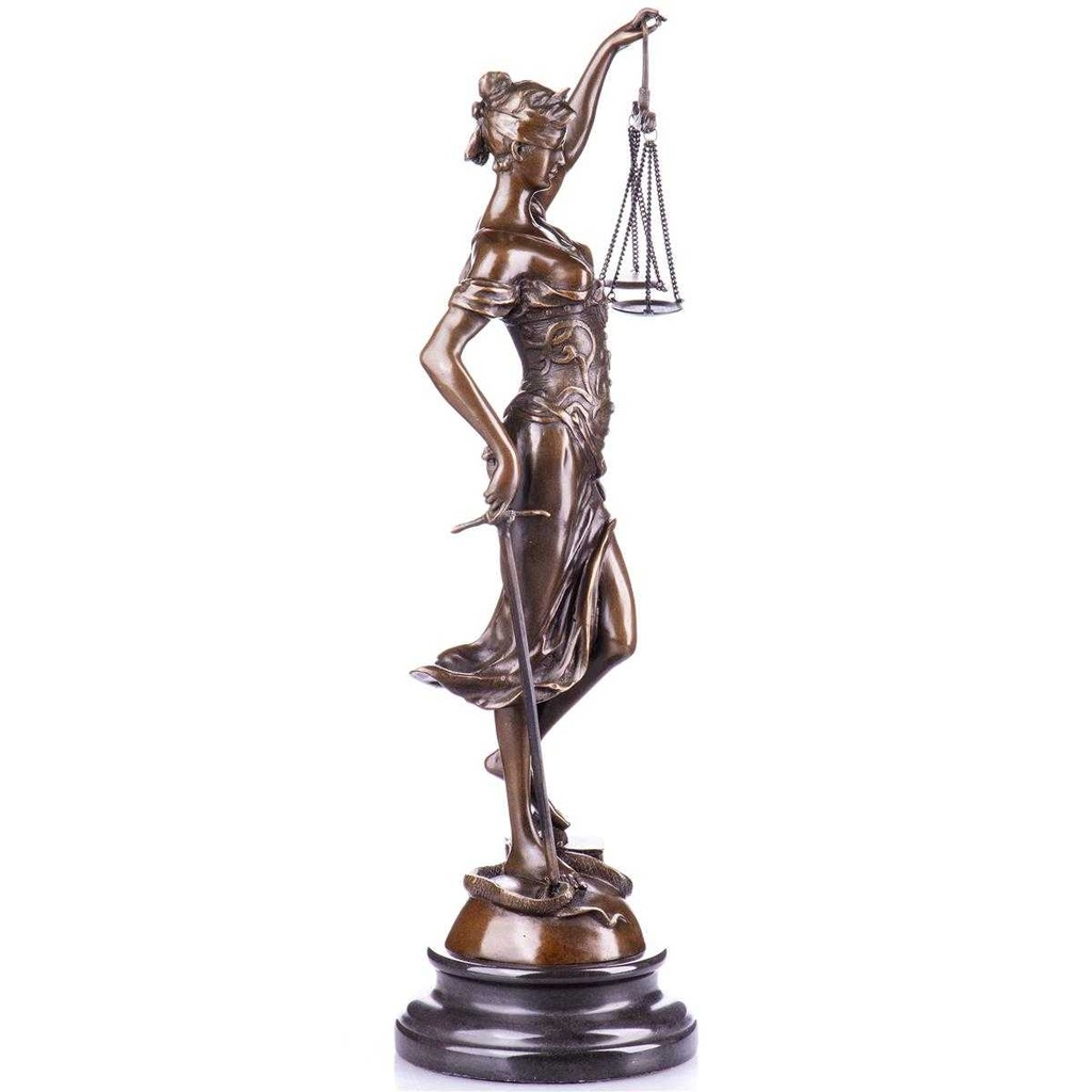 [LA-88078] Skulptur Figur Bronzeskulptur Bronzefigur Justitia #88078 Bild 3