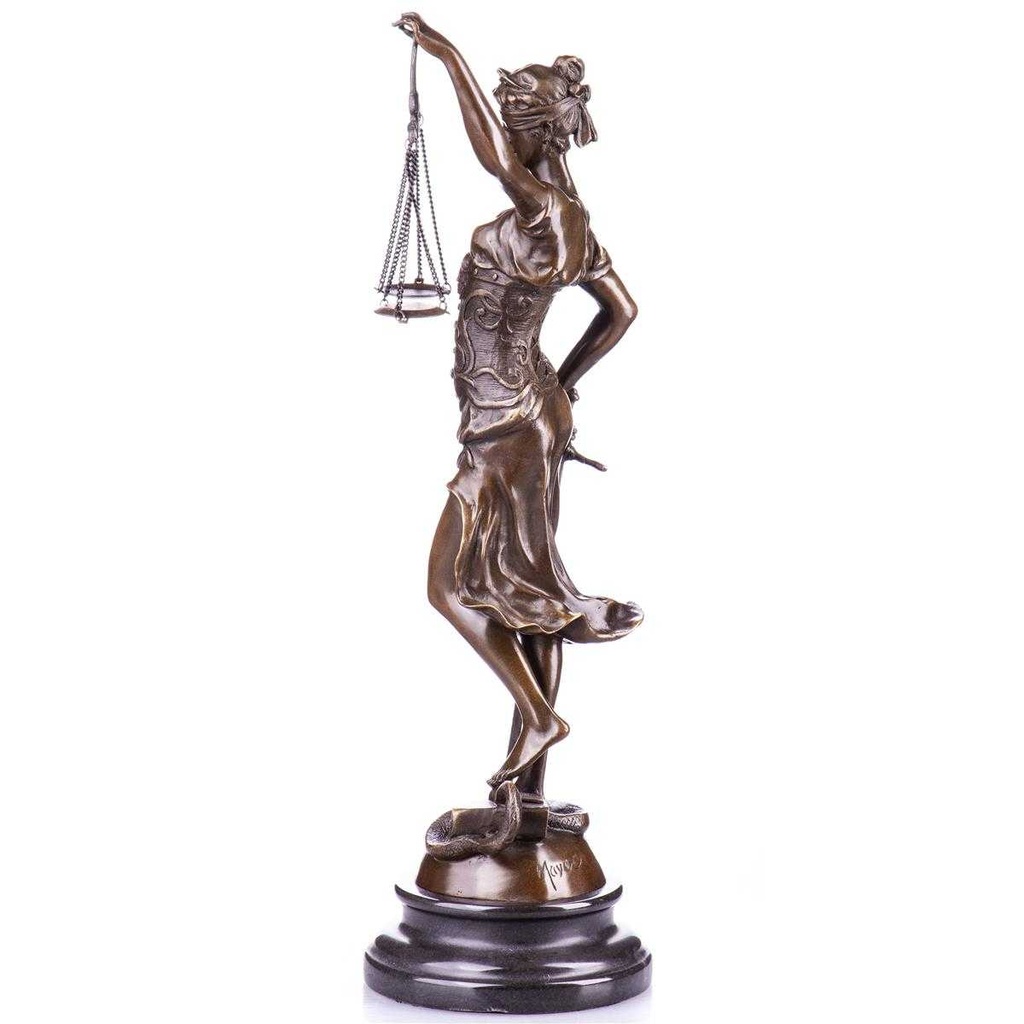 [LA-88078] Skulptur Figur Bronzeskulptur Bronzefigur Justitia #88078 Bild 4