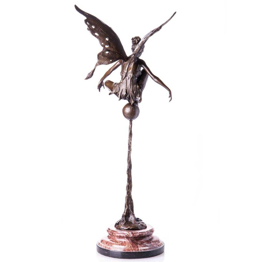 [LA-88095] Skulptur Figur Bronzeskulptur Bronzefigur Elfe Bild 3