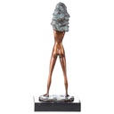 [LA-88110] Skulptur Figur Statue grün patiniert Weiblicher Akt mit Grüner Patina Bild 2