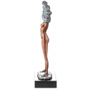 [LA-88110] Skulptur Figur Statue grün patiniert Weiblicher Akt mit Grüner Patina Bild 3