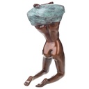[LA-88118] Skulptur Figur Statue grün patiniert Weiblicher Akt mit Grüner Patina Bild 2