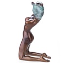 [LA-88118] Skulptur Figur Statue grün patiniert Weiblicher Akt mit Grüner Patina Bild 4