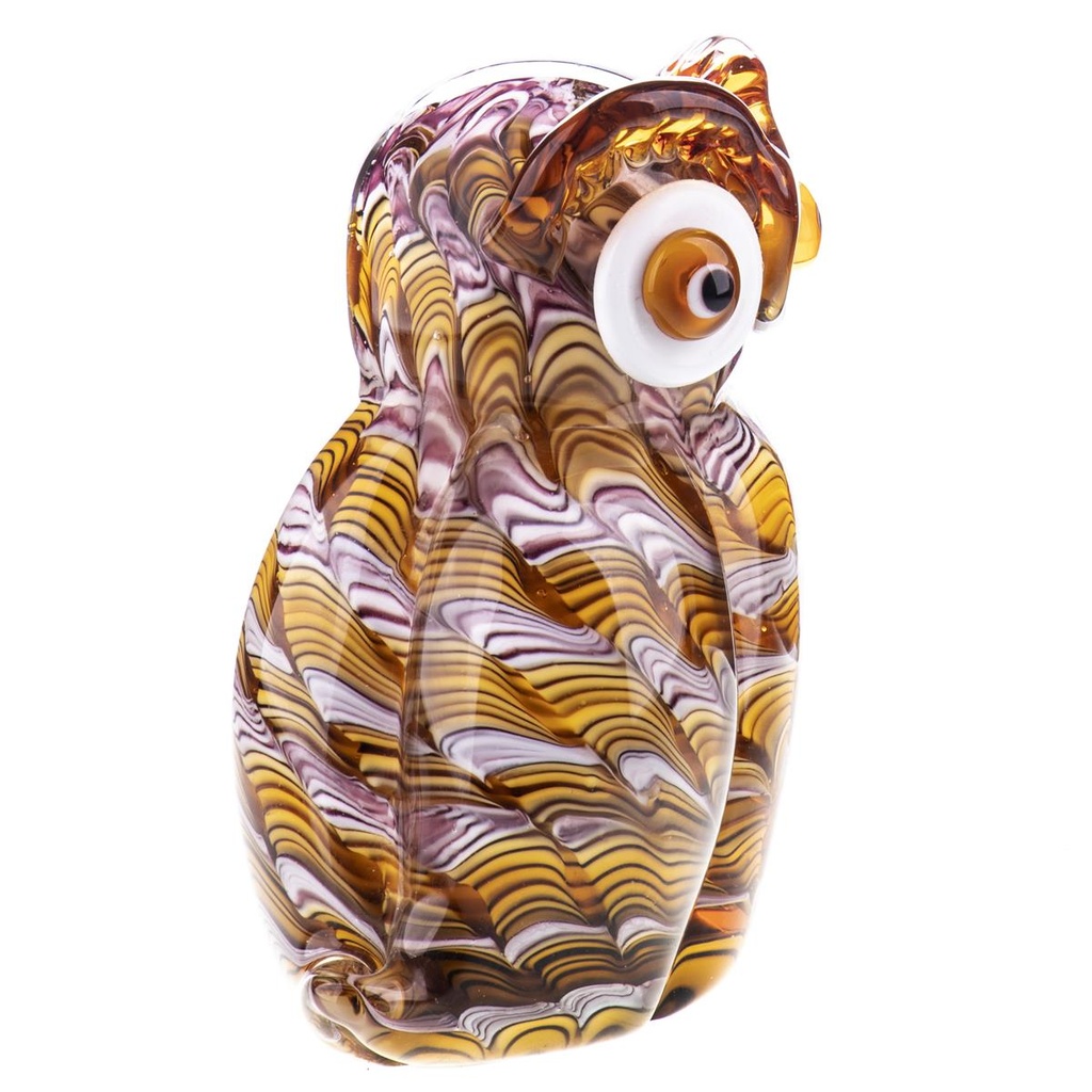 [LA-88132] Skulptur Glas Eule Uhu Murano-Stil Bild 2
