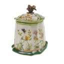[LA-88152] Dose Porzellan/Messing Vogel Bild 2