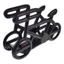[LA-88217] Fahrradständer Skulptur Fahrrad Gusseisen Schwarz 32x22x10 cm Bild 4