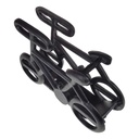 [LA-88217] Fahrradständer Skulptur Fahrrad Gusseisen Schwarz 32x22x10 cm Bild 5