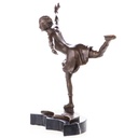 [LA-96834] Skulptur Figur Statue Bronzeskulptur Bronzefigur Bronze Eiskunstläuferin Bild 4