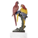 [LA-96843] Skulptur Figur Statue Bronzeskulptur Bronzefigur Bronze Papageien farbig Bild 4