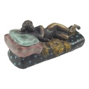 [LA-96848] Skulptur Figur Statue Bronzeskulptur Bronzefigur Bronze Weiblicher Akt mit abnehmbarer Decke farbig Bild 6