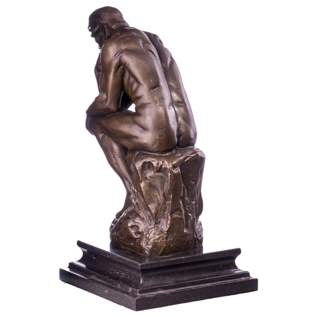 [LA-96888] Bronze Skulptur Figur Bronzeskulptur Bronzefigur Statue Der Denker nach Rodin Bild 2