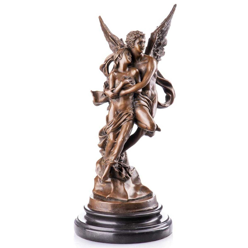 [LA-96892] Skulptur Figur Statue Bronzeskulptur Bronzefigur Bronze Amor und Psyche Bild 3