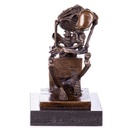 [LA-96894] Bronze Skulptur Figur Bronzeskulptur Bronzefigur Statue Der Denker Skelett nach Milo H 22 cm Bild 3