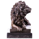 [LA-96895] Skulptur Figur Statue Bronzeskulptur Bronzefigur Bronze Löwe Bild 2