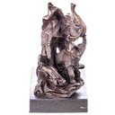 [LA-96897] Skulptur Figur Statue Bronzeskulptur Bronzefigur Bronze Elefanten Bild 3