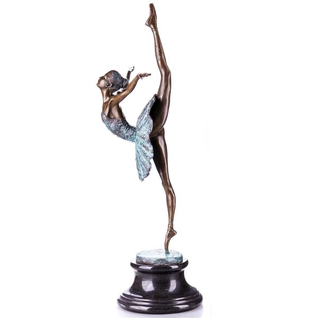 [LA-96906] Skulptur Figur Statue Bronzeskulptur Bronzefigur Bronze Ballerina farbig Bild 3