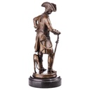 [LA-96915] Skulptur Figur Statue Bronzeskulptur Bronzefigur Bronze König Friedrich II Der Alte Fritz mit Jagdhund Bild 2