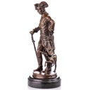 [LA-96915] Skulptur Figur Statue Bronzeskulptur Bronzefigur Bronze König Friedrich II Der Alte Fritz mit Jagdhund Bild 3