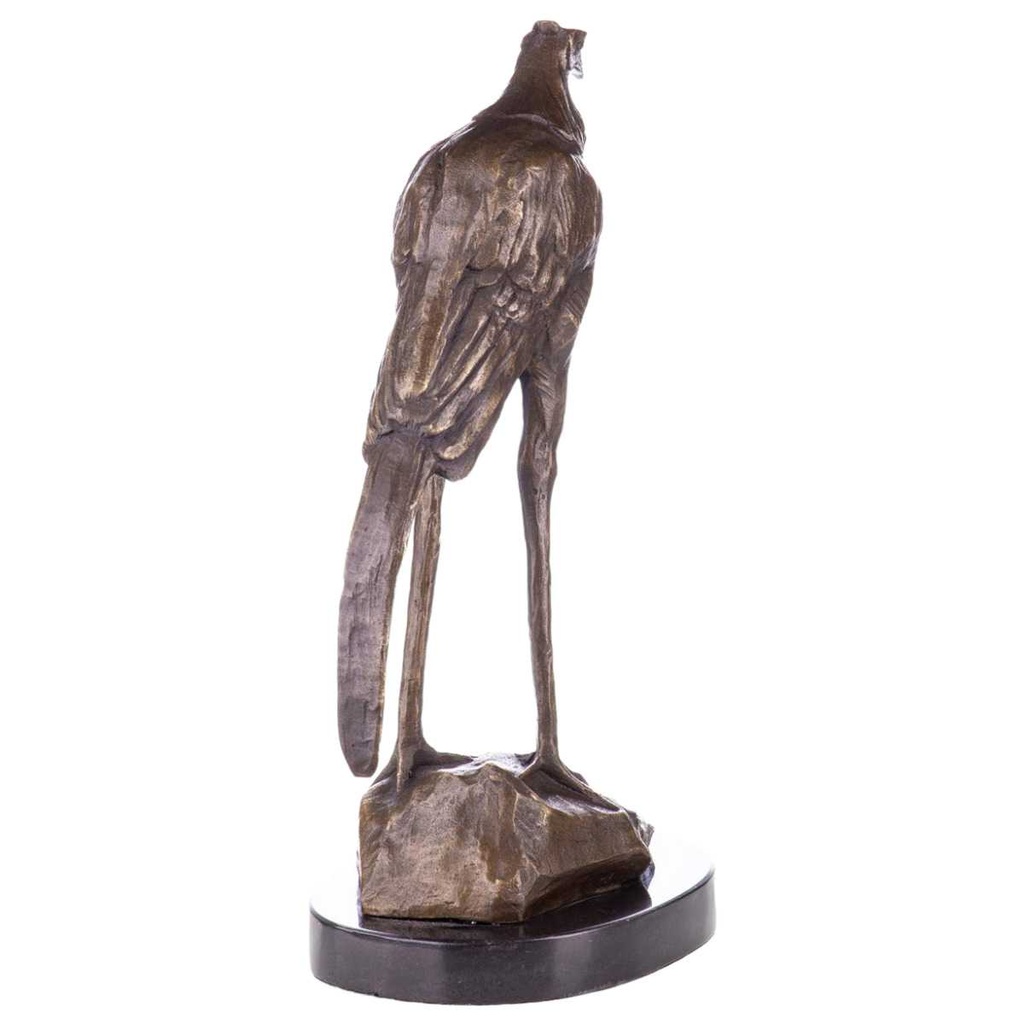 [LA-96937] Skulptur Figur Statue Bronzeskulptur Bronzefigur Bronze Sekretär Vogel nach Bugatti Bild 2