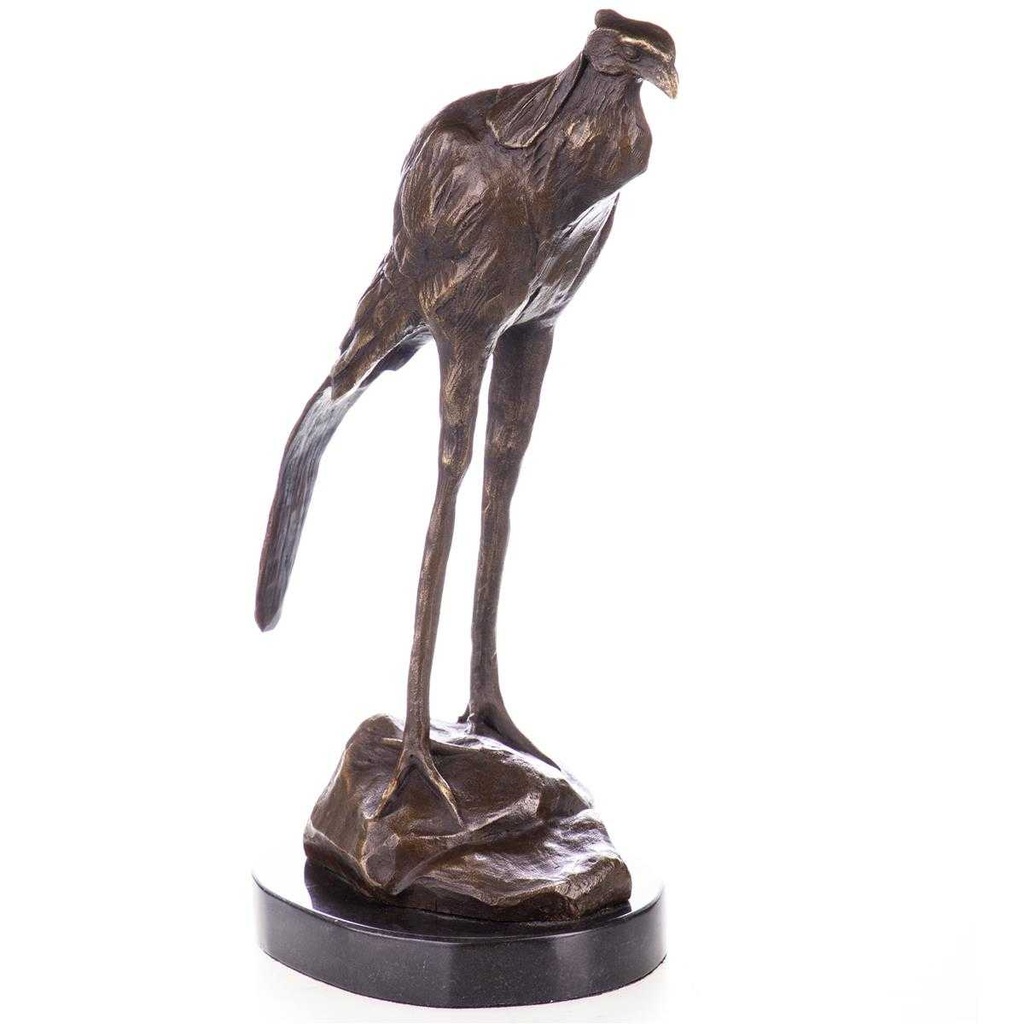 [LA-96937] Skulptur Figur Statue Bronzeskulptur Bronzefigur Bronze Sekretär Vogel nach Bugatti Bild 3