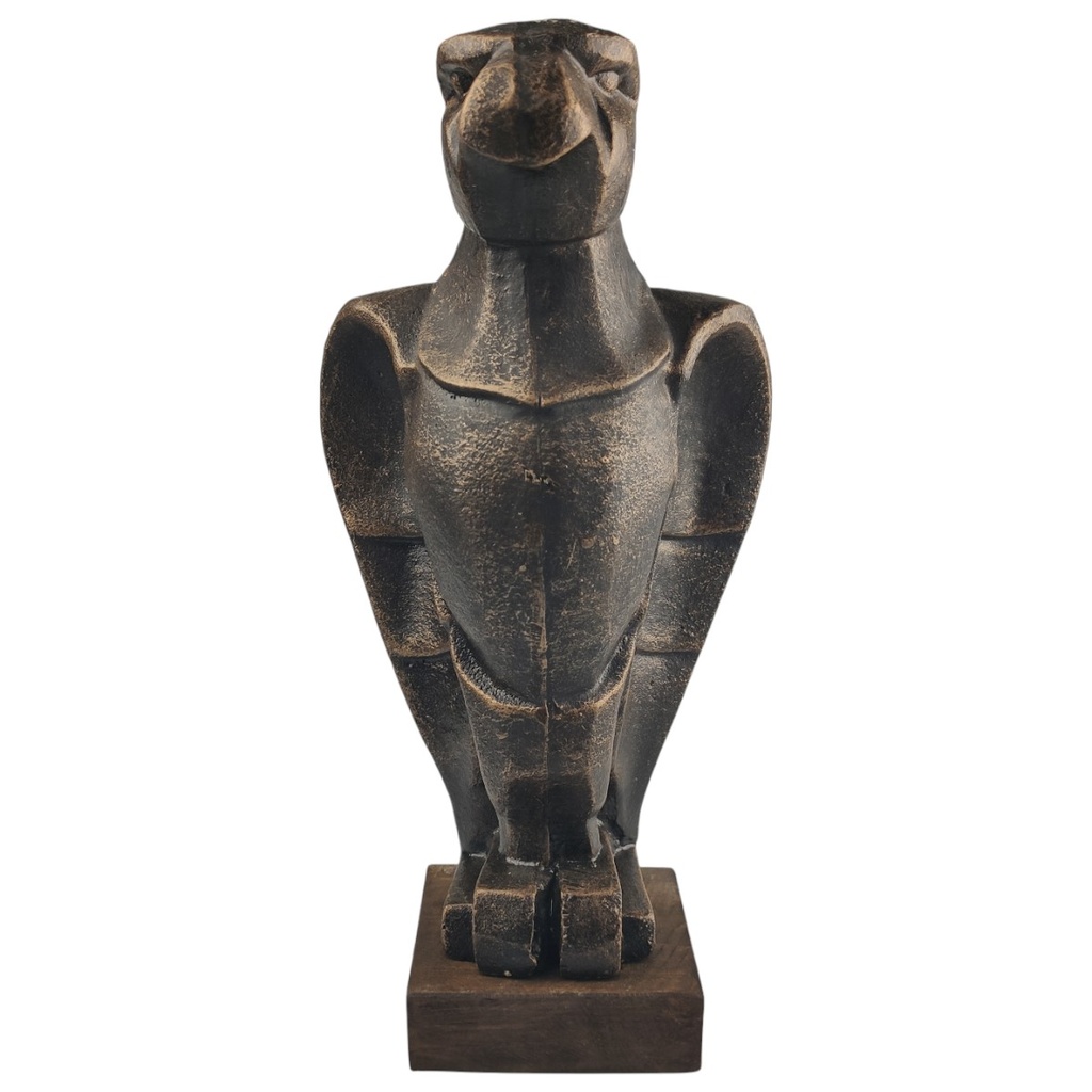 [LA-97279] Skulptur Gusseisen Adler auf Holzsockel Bild 2