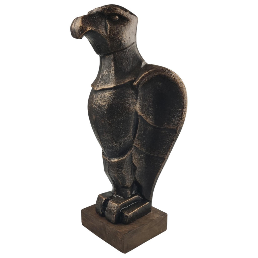 [LA-97279] Skulptur Gusseisen Adler auf Holzsockel Bild 3