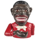 [LA-98491] Spardose Geldbank Skulptur Gusseisen Afrikaner Man mechanisch Bild 2