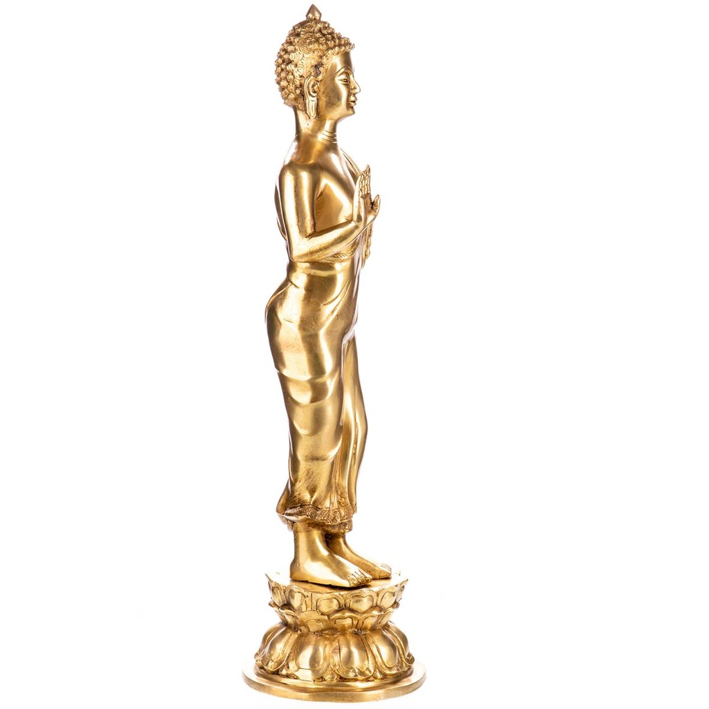 [LA-98922] Messingfigur Buddha Bild 3