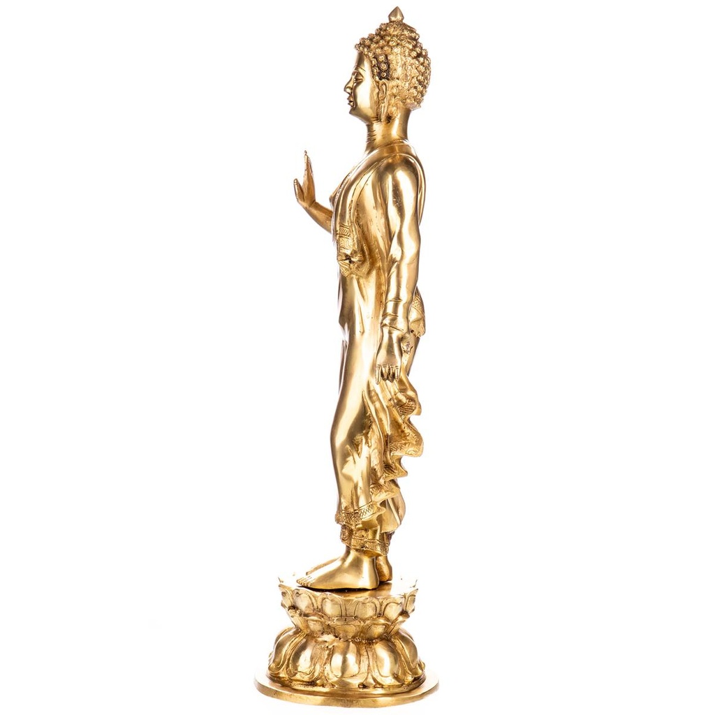 [LA-98922] Messingfigur Buddha Bild 4
