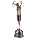 [2120713] Art Deco Bronzefigur Tänzerin mit Ring nach D.H.Chiparus Bild 2