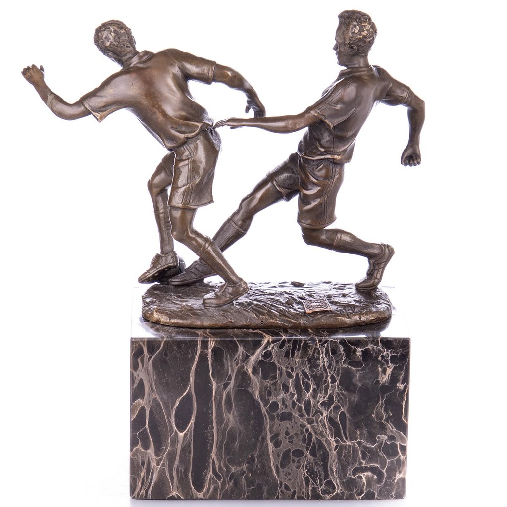 [LA-98930] Bronzeskulptur Bronzefigur Fußballer Bild 2