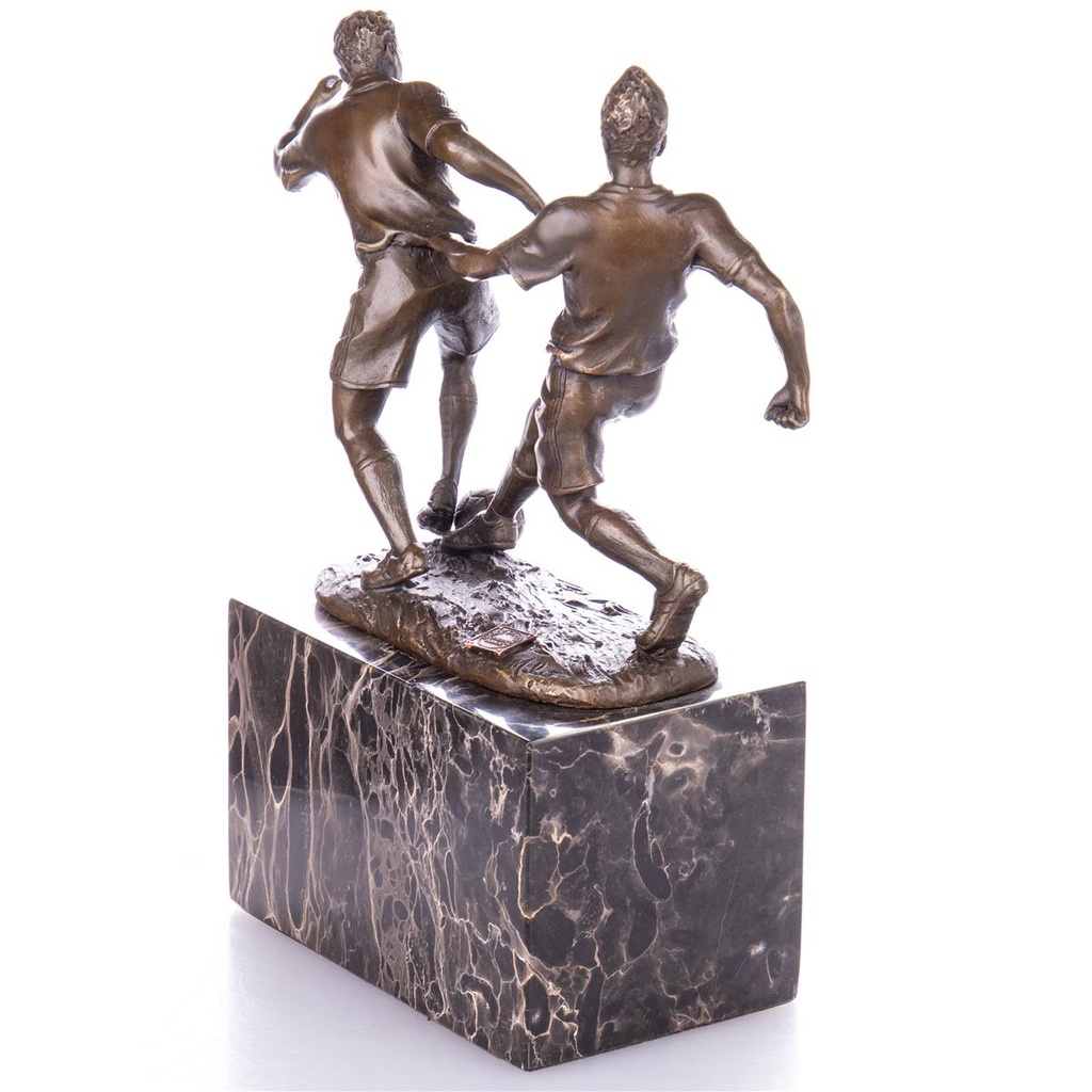[LA-98930] Bronzeskulptur Bronzefigur Fußballer Bild 3