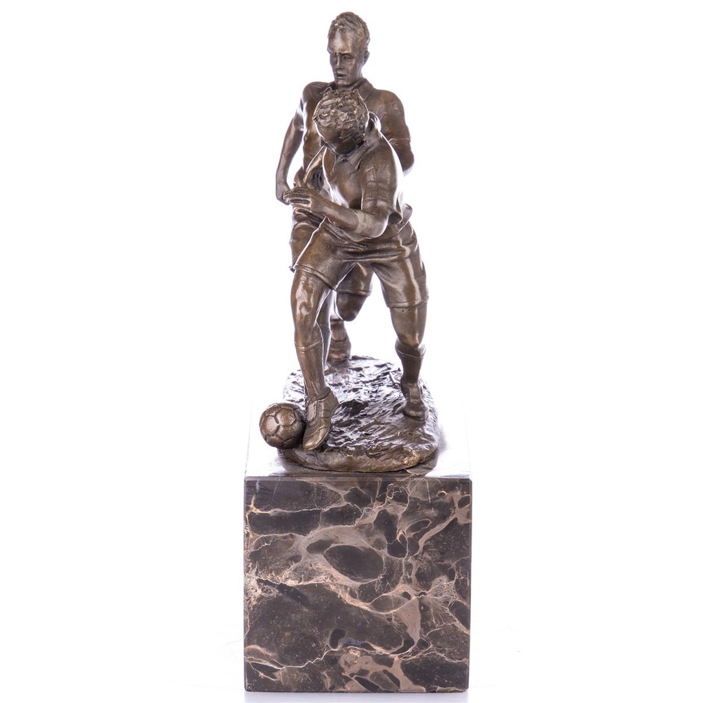 [LA-98930] Bronzeskulptur Bronzefigur Fußballer Bild 4