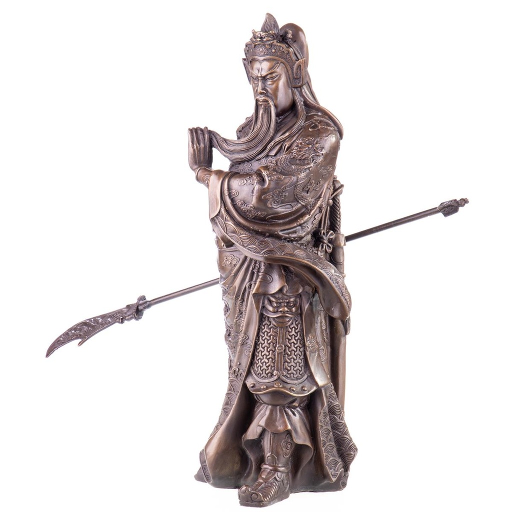 [LA-98944] Asiatica Bronzefigur Legänderer Chinesischer General Guan Yu Bild 5