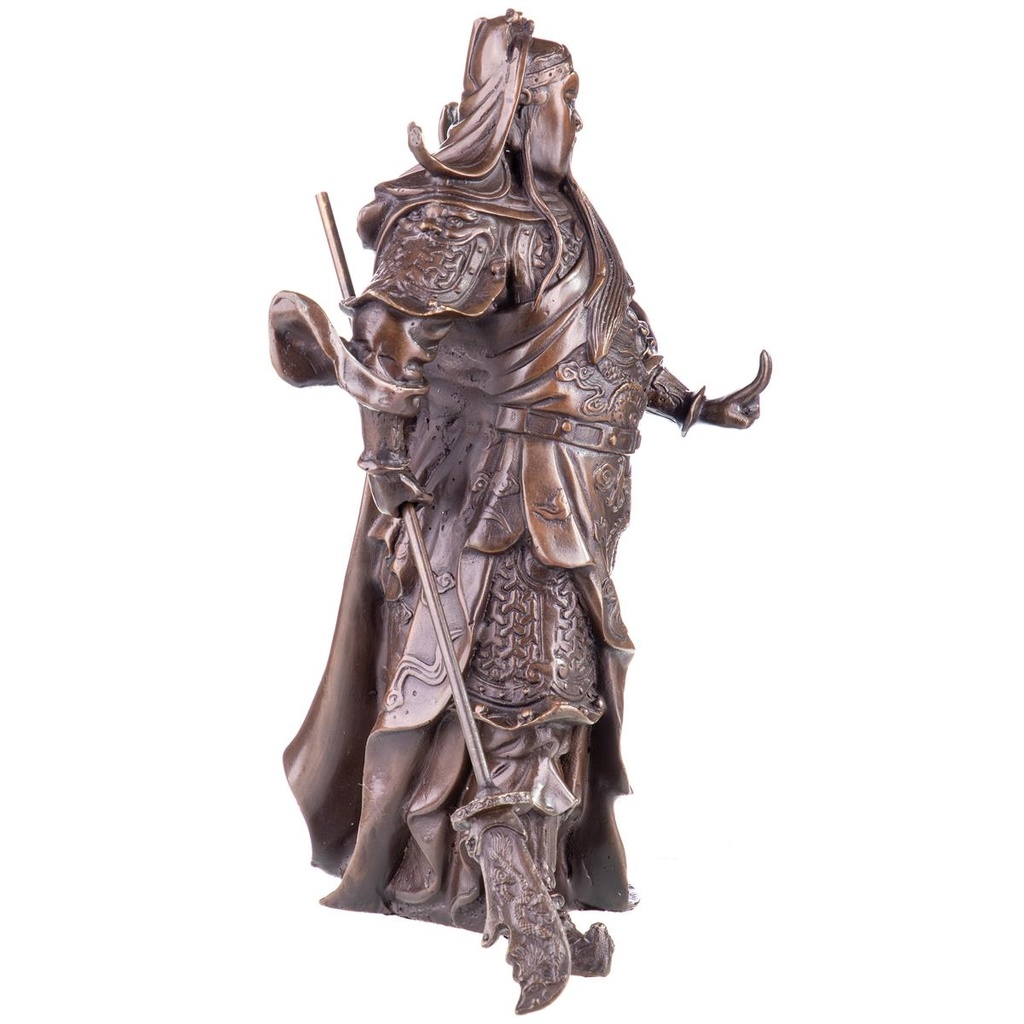 [LA-98947] Asiatica Bronzefigur Legänderer Chinesischer General Guan Yu Bild 8