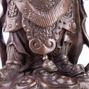 [LA-98950] Asiatica Bronzefigur Legänderer Chinesischer General Guan Yu Bild 4