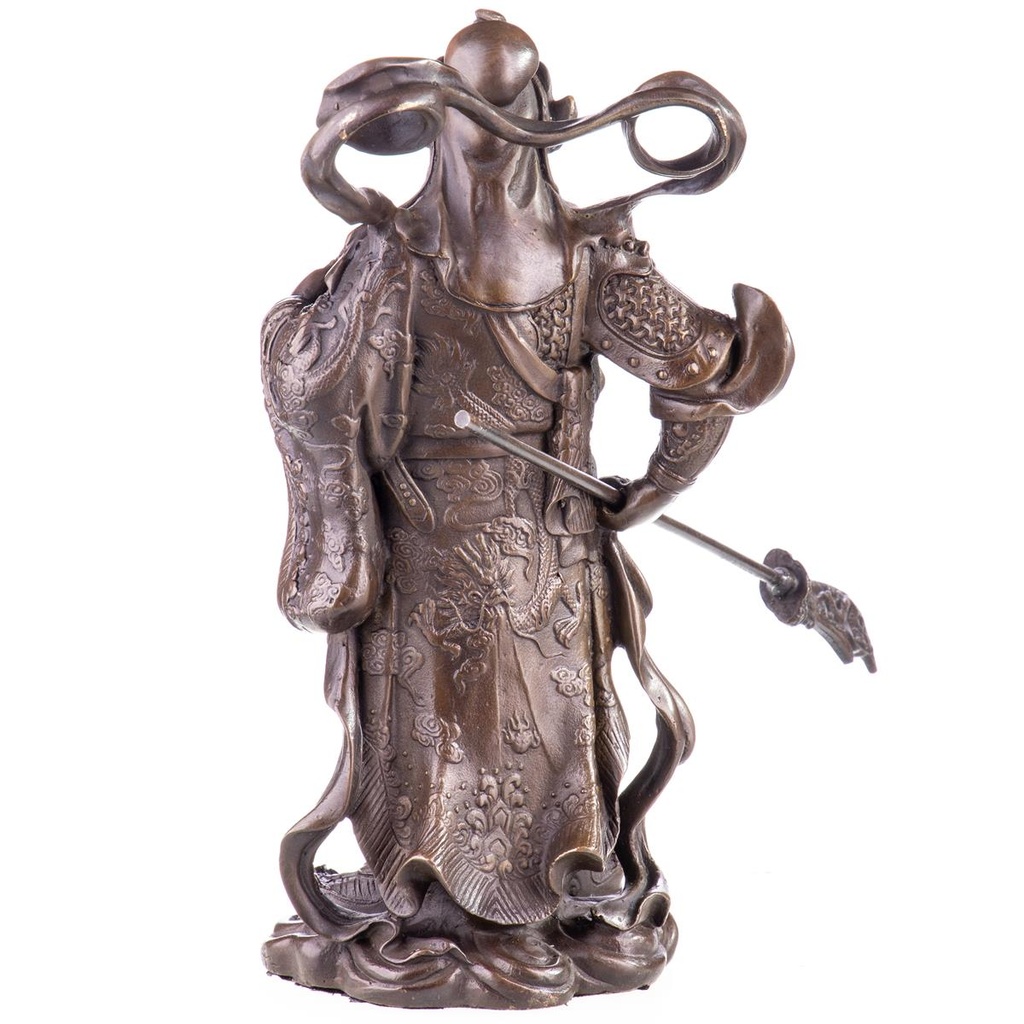 [LA-98950] Asiatica Bronzefigur Legänderer Chinesischer General Guan Yu Bild 7