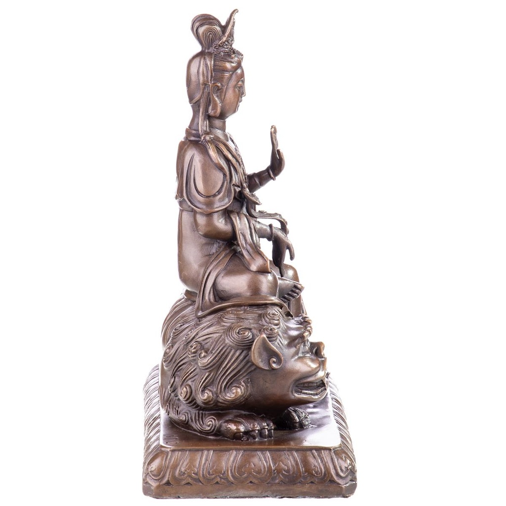 [LA-98966] Asiatica Bronzefigur Guanyin Chinesische Göttin der Barmherzigkeit Bild 4