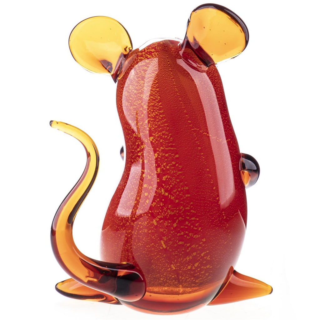 [LA-98976] Skulptur Figur Maus Glas Murano-Stil Bild 2