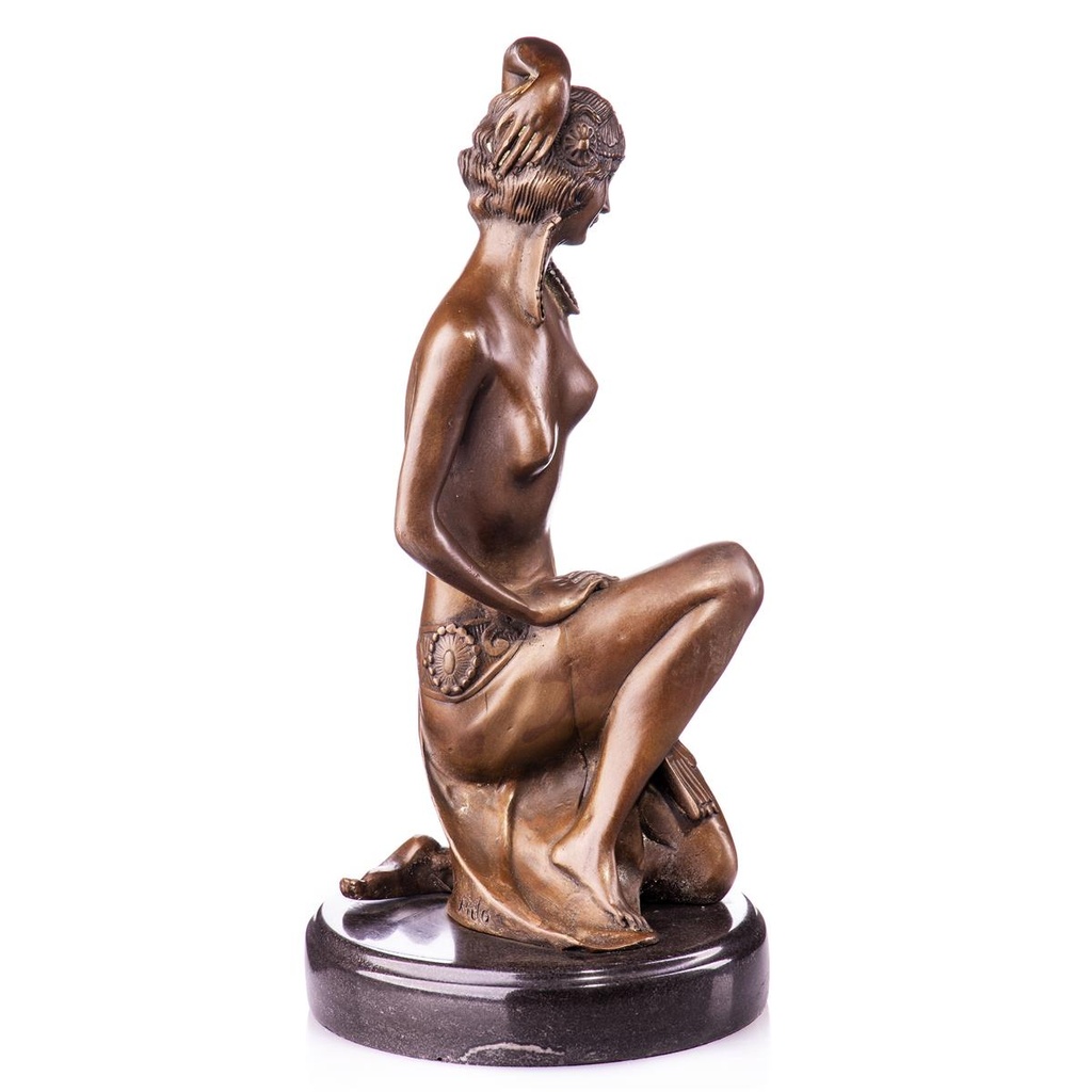 [LA-99069] Bronzeskulptur Bronzefigur Art Deco Akt Bild 3