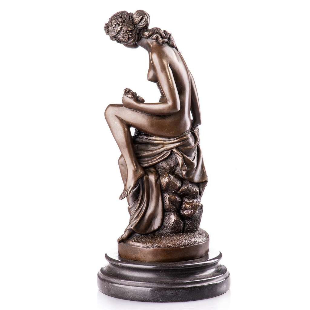 [LA-99070] Bronzeskulptur Bronzefigur Venus und Amor Bild 3