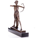 [LA-99075] Art Deco Bronzefigur Bogenschützin Diana nach Preiss Bild 3
