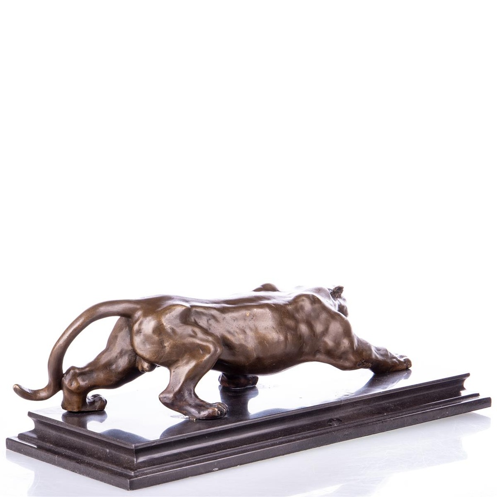 [LA-99110] Bronzeskulptur Bronzefigur Panther Bild 2