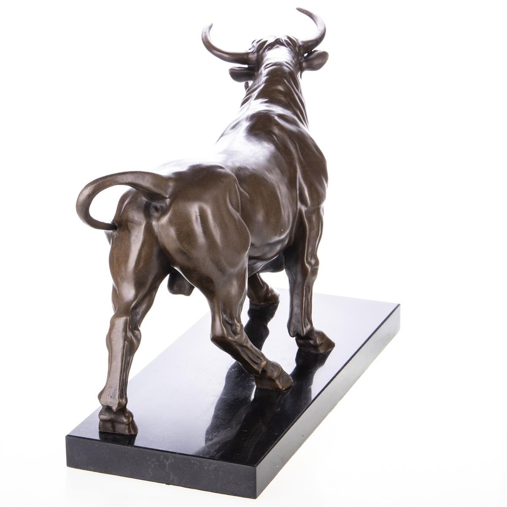 [LA-99143] Bronzeskulptur Bronzefigur Stier Bild 2