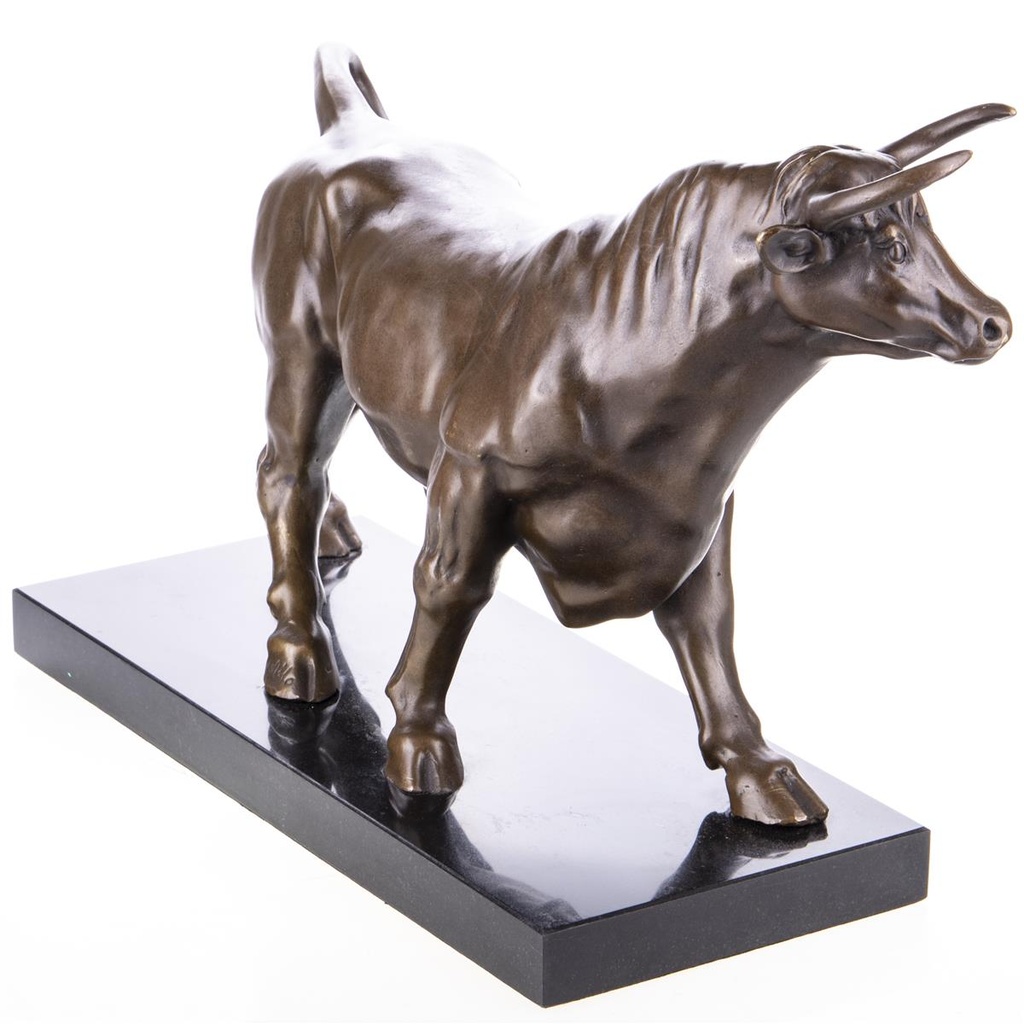 [LA-99143] Bronzeskulptur Bronzefigur Stier Bild 3