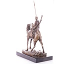 [LA-99161] Bronzeskulptur Bronzefigur Araber auf Kamel mit Speer Bild 2