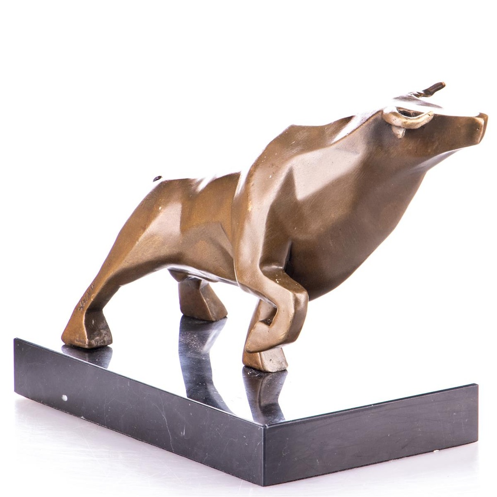 [LA-99162] Moderne Bronzefigur Stier Bild 3