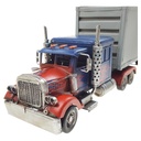 [LA-99276] Blechmodell Blechauto Nutzfahrzeug Container LKW Blau Rot Grau Bild 2
