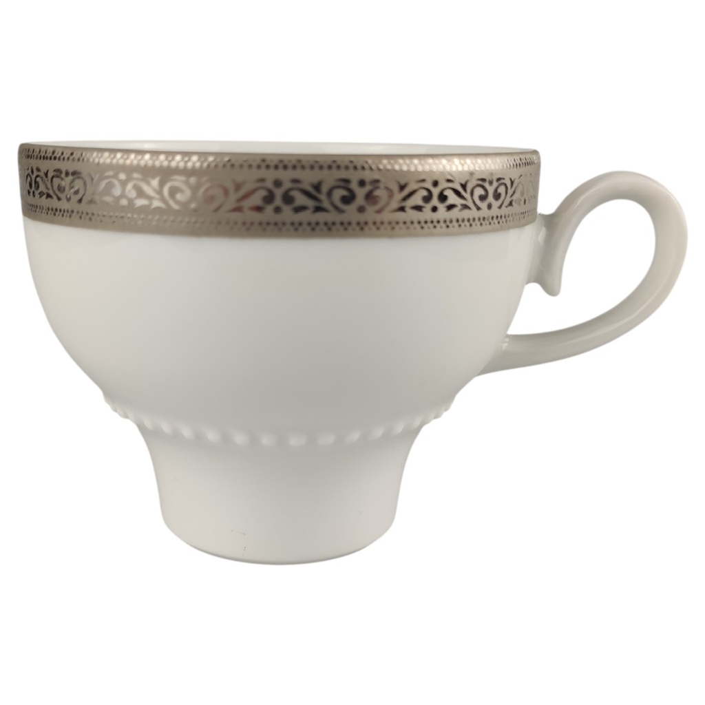 [1806308] Kaffeetasse Eschenbach Venedig Perlrand Platinrand Bavaria gebraucht - sehr gut